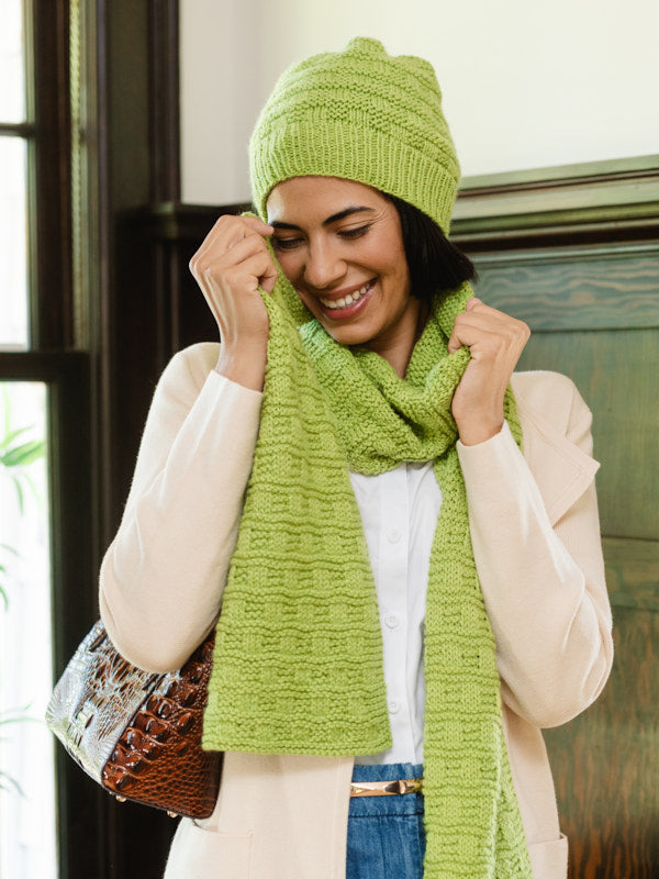 Milford Hat & Scarf in Berroco Modern Comfort Knitting