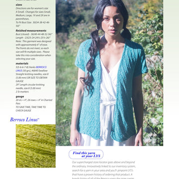 Berroco Harbour Cardigan Knitting Pattern