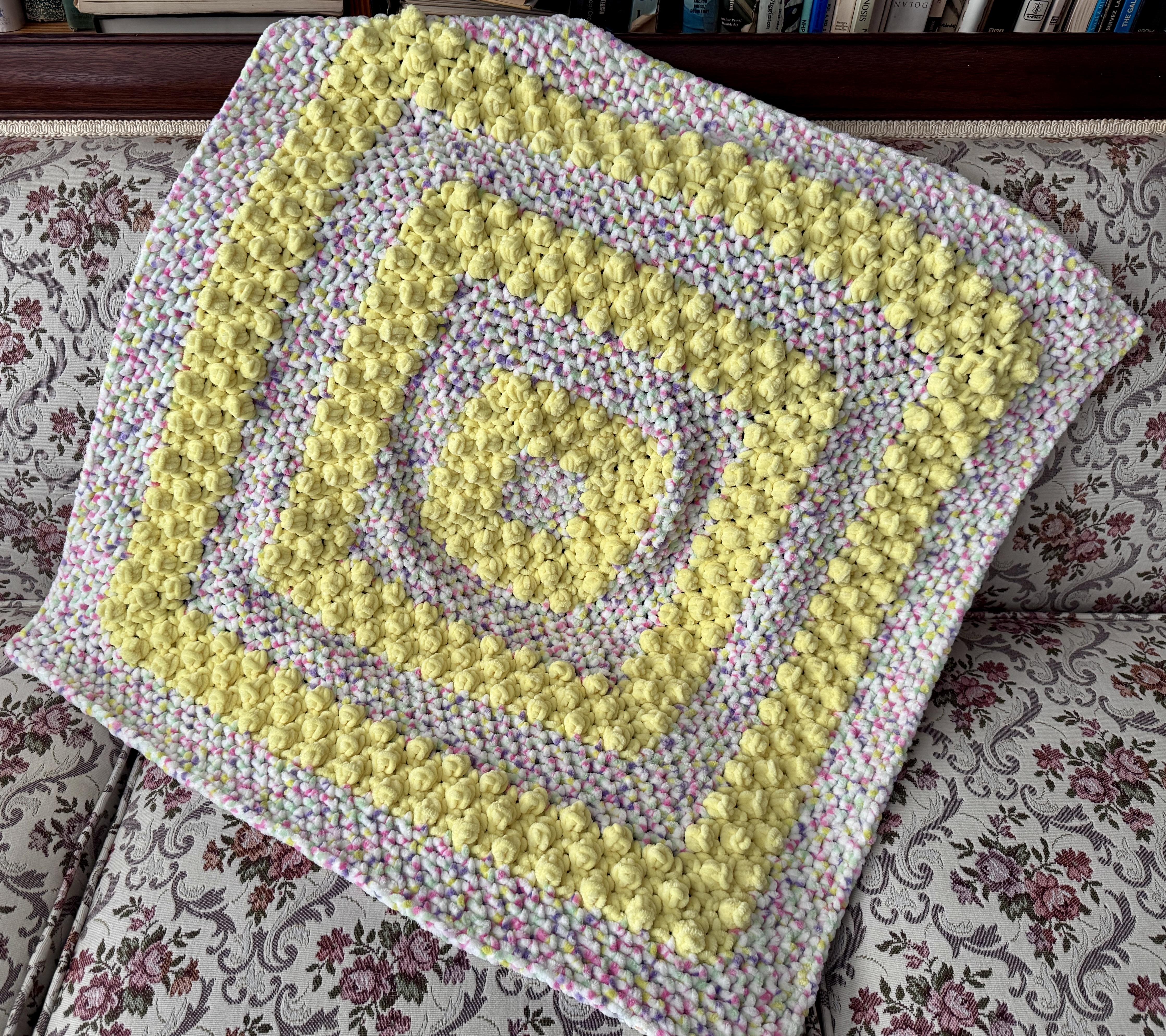 EASY Buttered Popcorn Baby Blanket