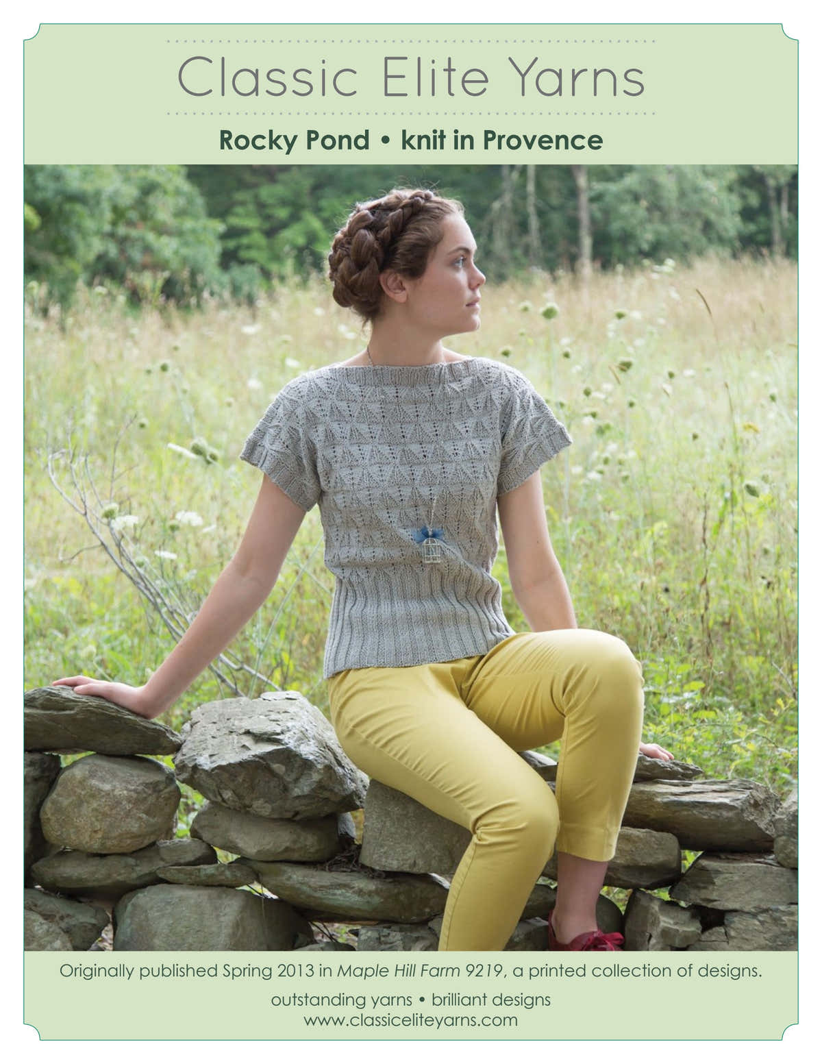 Classic Elite Yarns Rocky Pond Jumper Knitting Pattern