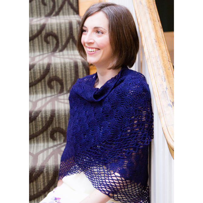 Valley Yarns WEBS Emerging Designer Pear Trellis Shawl
