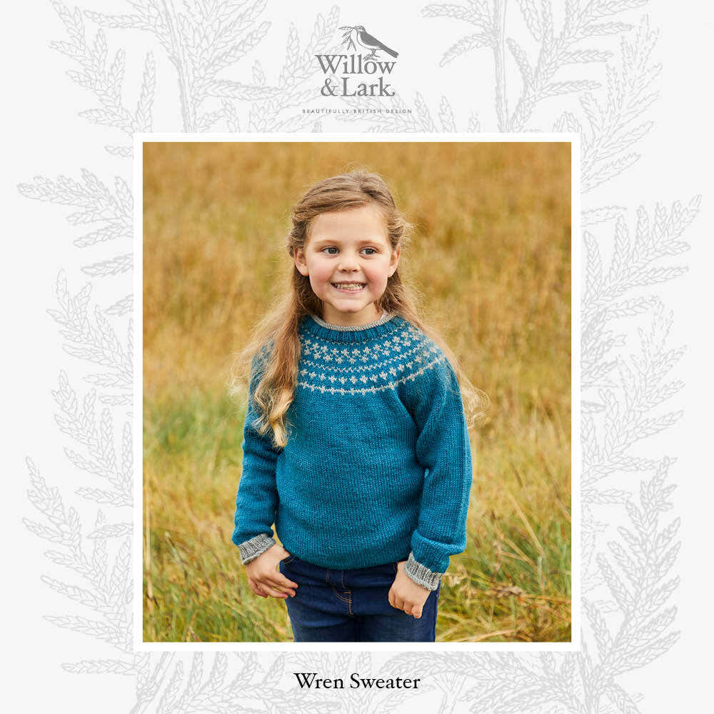 Willow & Lark Wren Child's Sweater Knitting Pattern