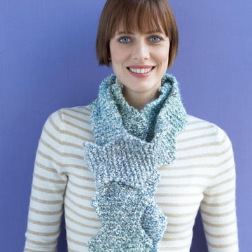 Coastal Zig Zag Scarf Knitting Pattern