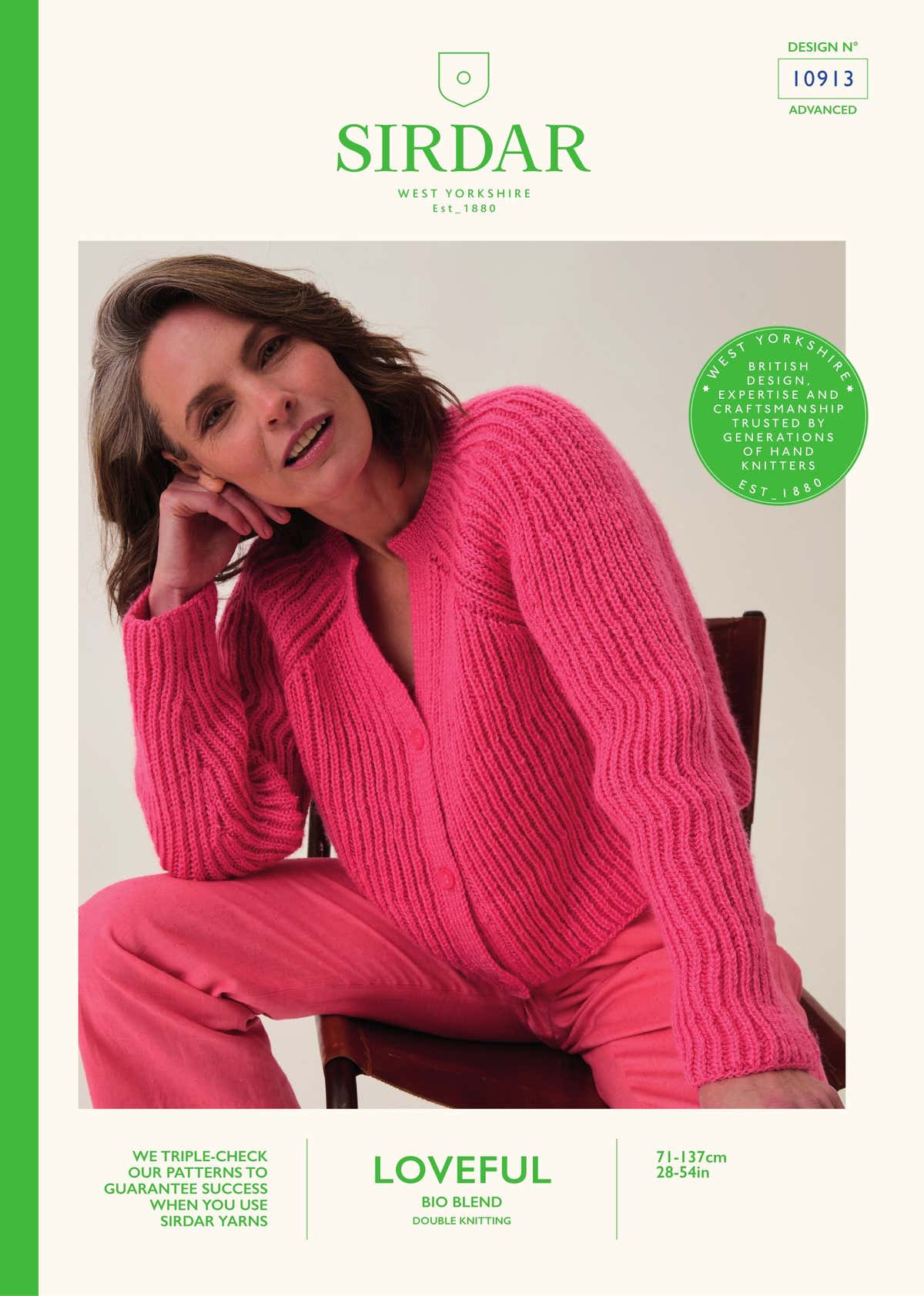 Root System Rib Cardigan Knitting Pattern