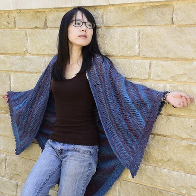 Jojoland Bear Tracks Shawl Wrap Knitting Pattern