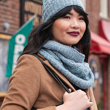 Lange Cowl and Hat Knitting Pattern