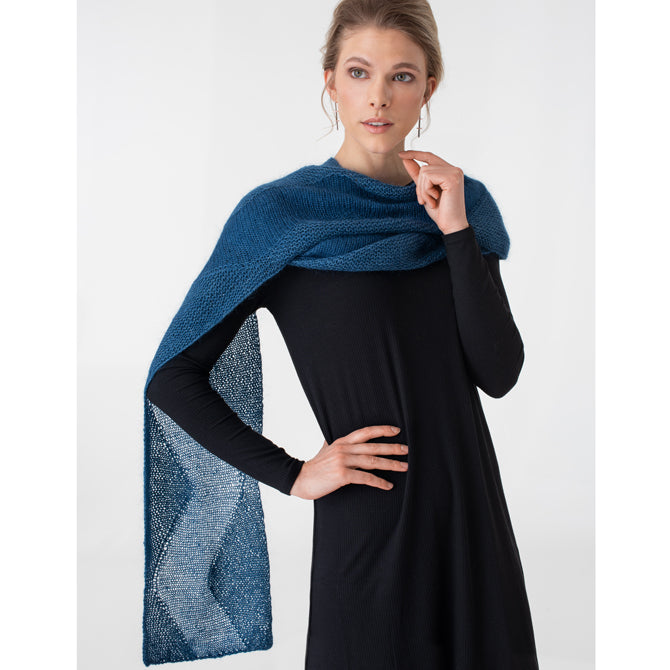 Shibui Knits Scroll Scarf Knitting Pattern