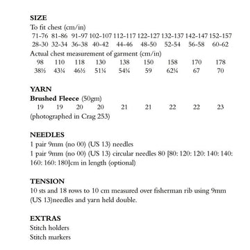 Brioche Jacket in Rowan Brushed Fleece - RTP008-00002-ENP - PDF