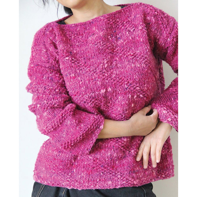 Noro Slant Stitch Pullover Jumper Knitting Pattern