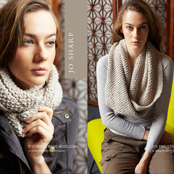 Jo Sharp Two Strand Moss Cowl Knitting Pattern