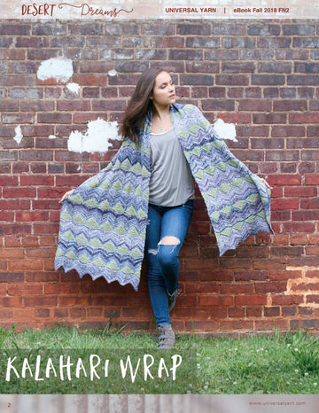 Universal Yarn Kalahari Wrap Knitting Pattern