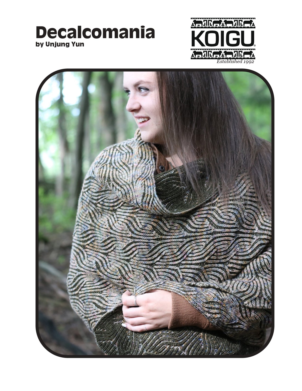 Koigu Decalcomania Shawl Wrap Knitting Pattern
