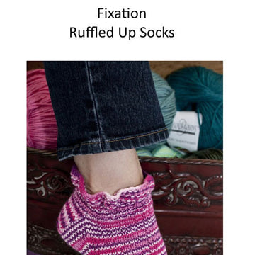 Cascade Yarns DK Fixation Ruffled Up Socks Knitting Pattern