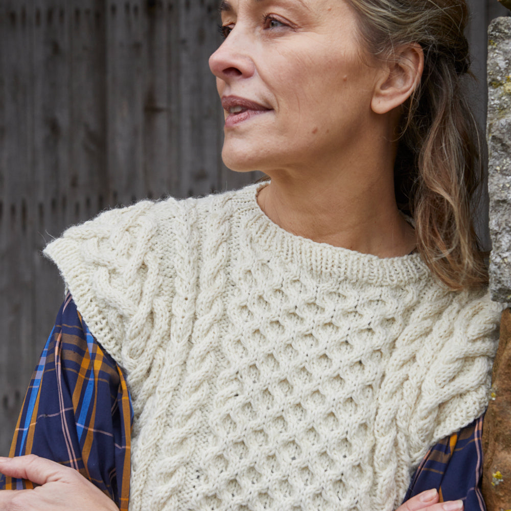 Debbie Bliss Cabled Tank Top Knitting Pattern