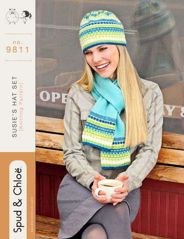 Spud & Chloe by Blue Sky Fibers 9811 Susie's Hat Set