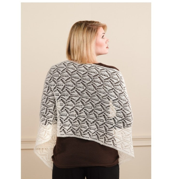 Valley Yarns Geometric Lace Shawl And Scarf Knitting Pattern