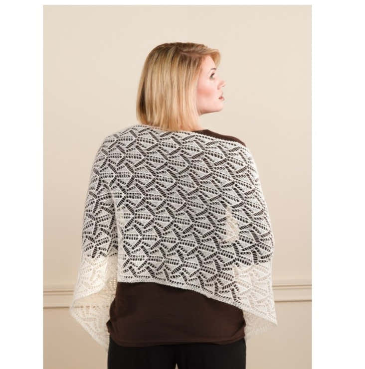 Valley Yarns Geometric Lace Shawl And Scarf Knitting Pattern