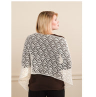 Valley Yarns Geometric Lace Shawl And Scarf Knitting Pattern