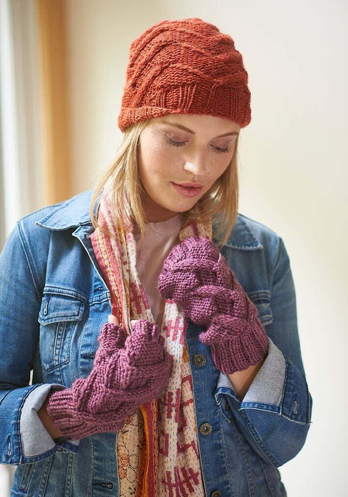 Ridgefield Hat & Mittens Knitting Pattern