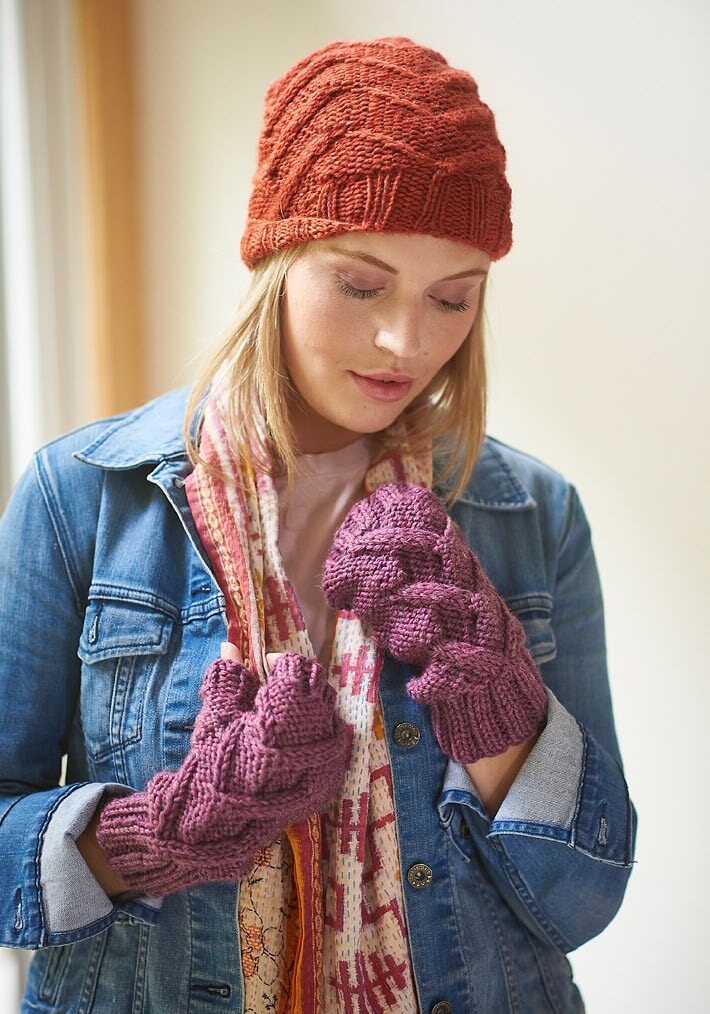 Ridgefield Hat & Mittens Knitting Pattern