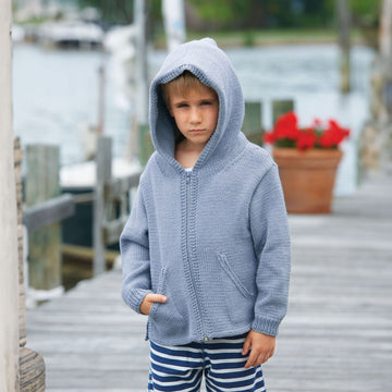 Debbie Bliss Finn Hoodie Knitting Pattern