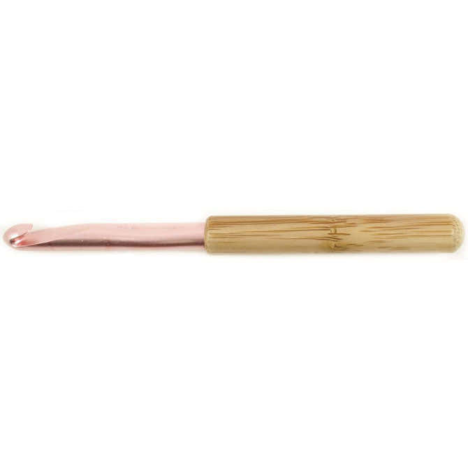 Susan Bates Silvalume Bamboo Handle Crochet Hook 10mm, N-15