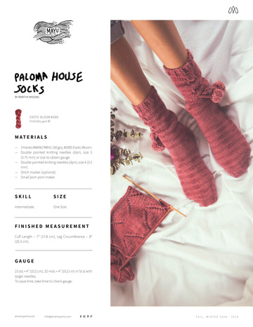 AMANO Paloma House Socks PDF
