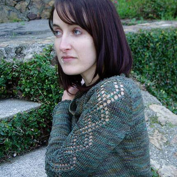 Eyelet Twist Pullover