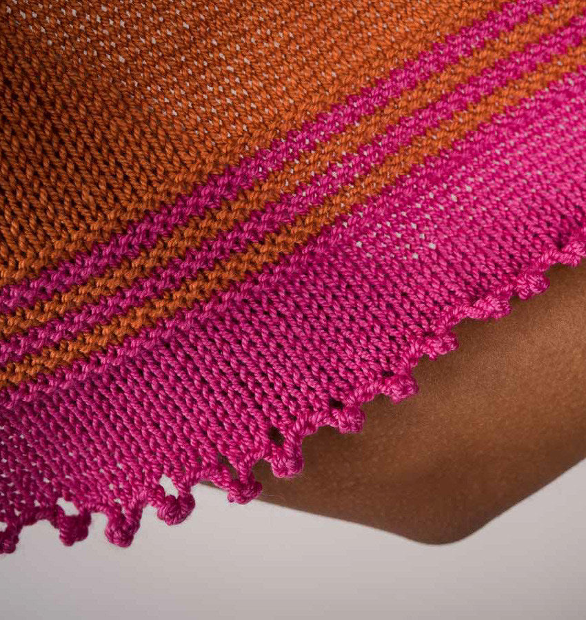 Crescent Moon Shawl Wrap Knitting Pattern