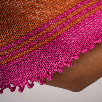 Crescent Moon Shawl Wrap Knitting Pattern