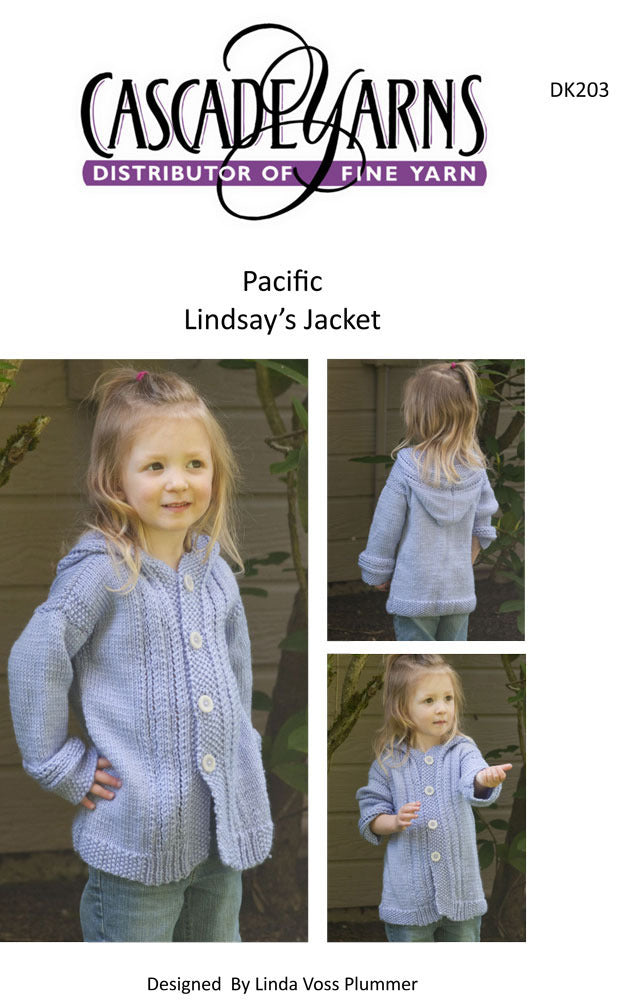 Lindsay's Jacket Cascade PacificFree Knitting Pattern