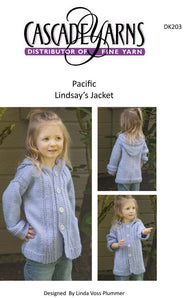 Lindsay's Jacket Cascade PacificFree Knitting Pattern