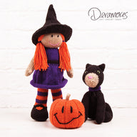 Blair the Witch Jack O'Lantern and Dera Mog in Paintbox Simply DK