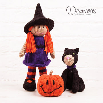 Blair the Witch Jack O'Lantern and Dera Mog in Paintbox Simply DK
