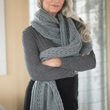 Berroco Breachway Scarf Wrap Knitting Pattern