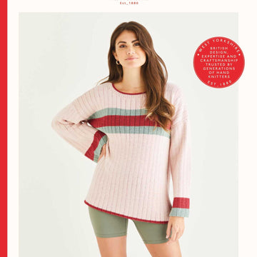 Sirdar Ribbed Sweater Jumper Knitting Pattern