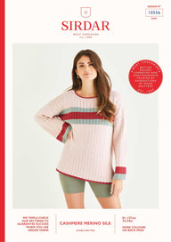 Sirdar Ribbed Sweater Jumper Knitting Pattern