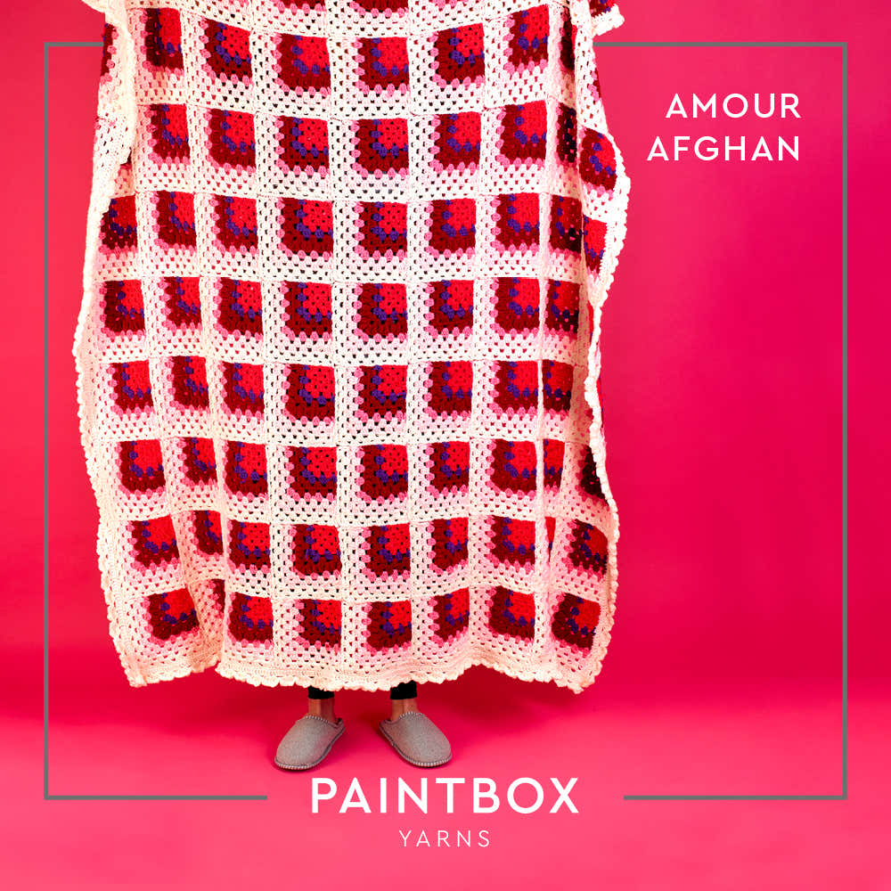 Paintbox Yarns Amour Blanket Crochet Pattern