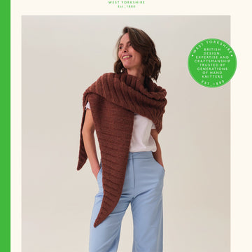 Clam Shell Ribbed Shawl in Sirdar Loveful 100% Bio Blend - 10919 PDF