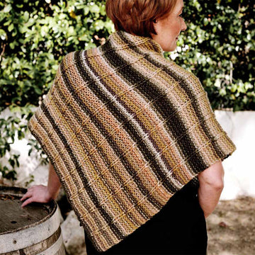 Trendsetter Yarns K Candyland - Vertical Slip Garter Rib Triangle Shawl