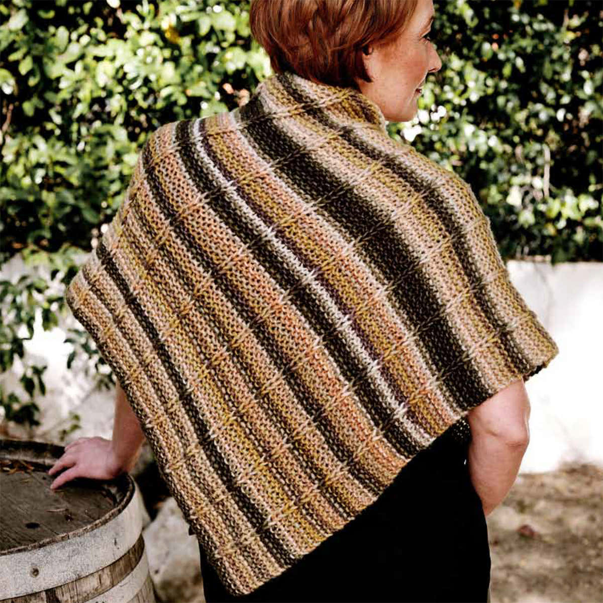 Trendsetter Yarns K Candyland - Vertical Slip Garter Rib Triangle Shawl