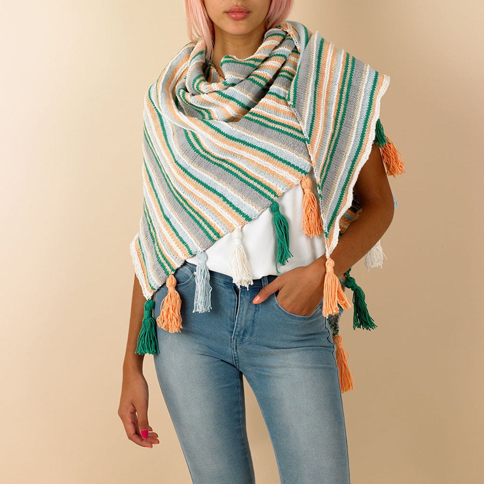 Paintbox Yarns Summertime Shawl Knitting Pattern