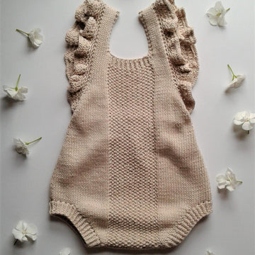 Spring Duo Baby Romper and Bonnet