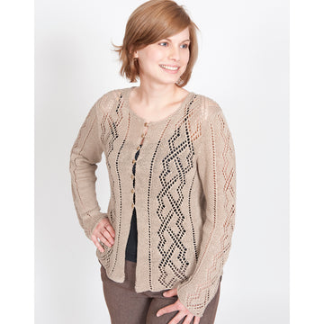 Louet Hysope Cardigan Knitting Pattern