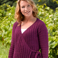 Valley Yarns Market Street Tied Cardigan Knitting Pattern