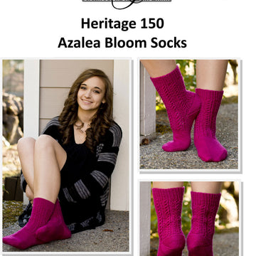 Azalea Bloom Socks Knitting Pattern