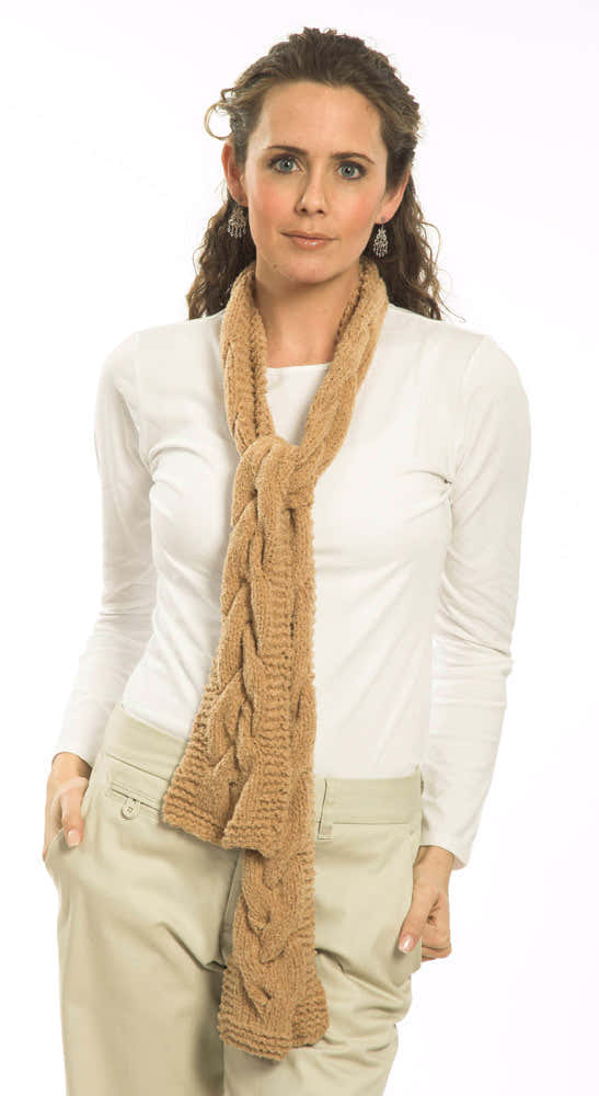 Cabled Scarf Knitting Pattern