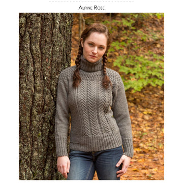 Classic Elite Yarns Alpine Rose Jumper Knitting Pattern