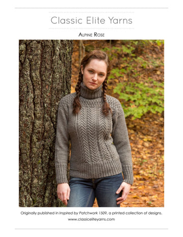 Classic Elite Yarns Alpine Rose Jumper Knitting Pattern
