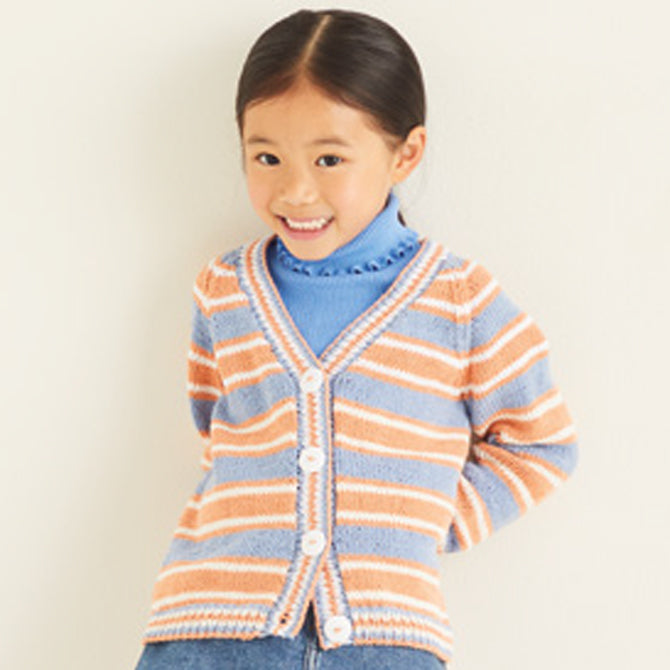 Sirdar Striped Cardigan Knitting Pattern